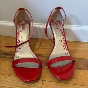 Red Strappy Heels